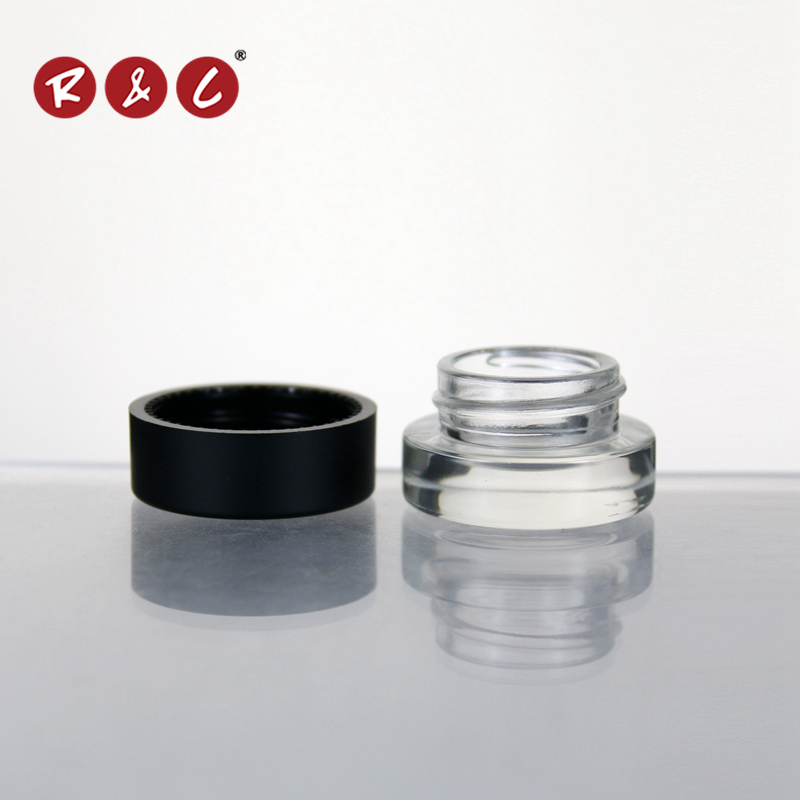custom glass jar childproof glass oil concentrate jars CBD bottle with