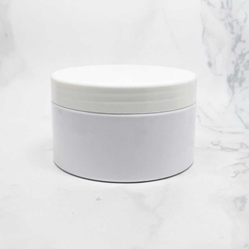 custom gold lid empty cosmetics plastic 300ml pet jar amber