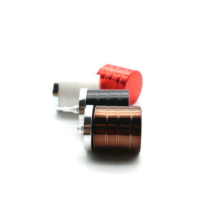 custom grey 1ounce luxury high quality glass perfume bottle with black cover