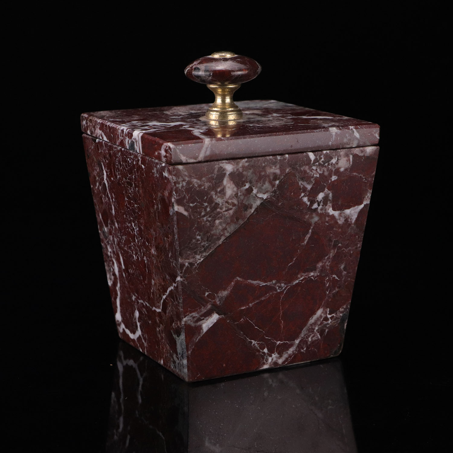 custom high end brand natural marble canister with lid set make kitchen or bathroom worktop tidy