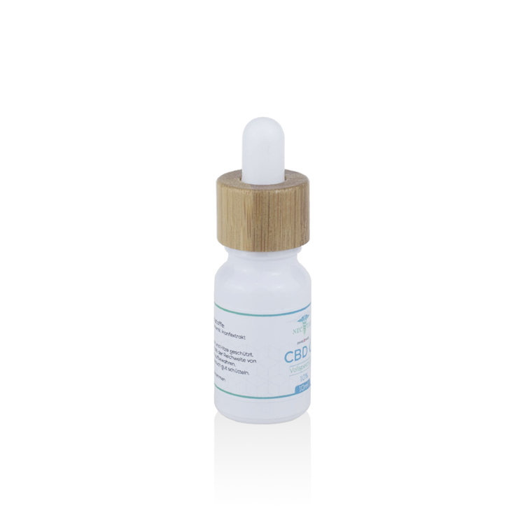 custom label 10ml bamboo dropper serum bottle with box packaging