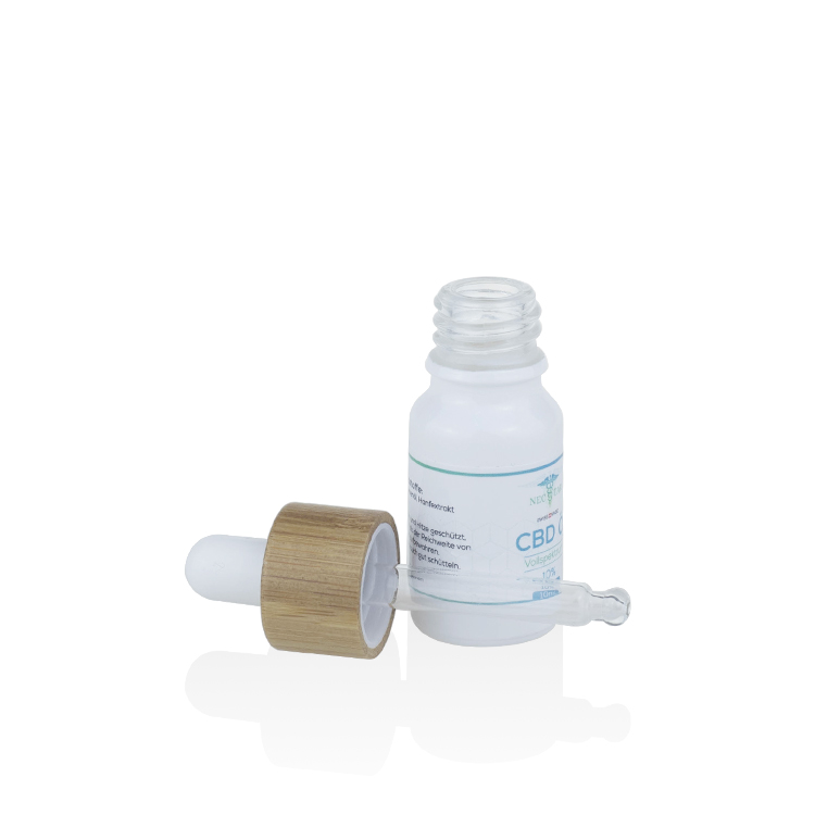 custom label 10ml bamboo dropper serum bottle with box packaging