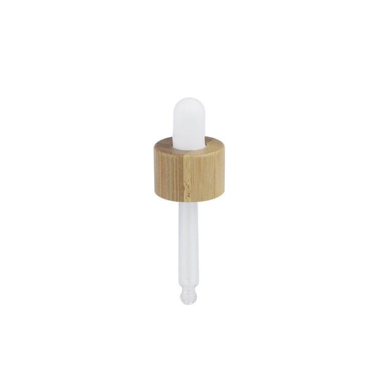 custom label 10ml bamboo dropper serum bottle with box packaging