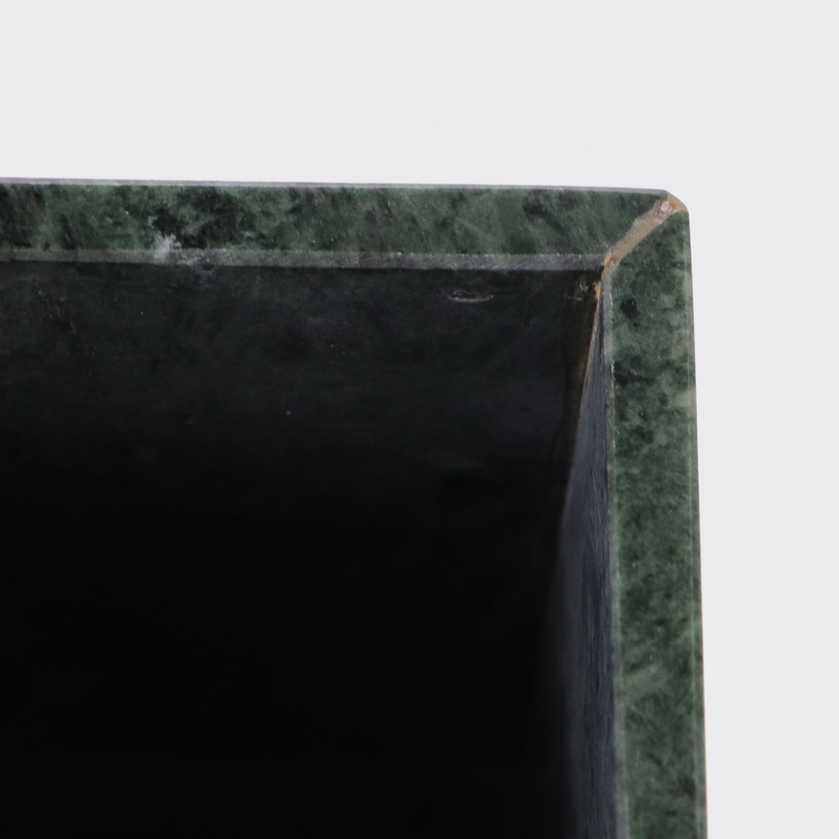 custom laser engraving pattern natural square stone canister with lid