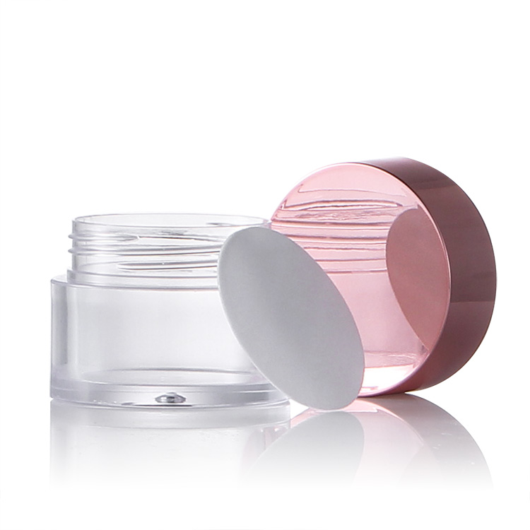 custom logo 1oz 2oz 4oz 16oz Nail Dipping Powder Container plastic jar with gold pink lids