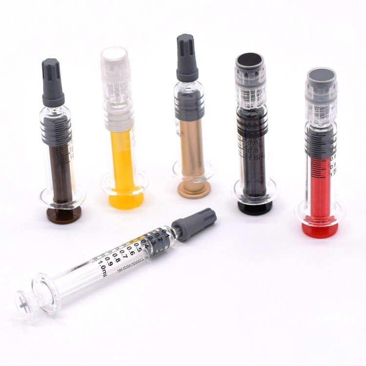 custom logo CBD glass oil syringe wholesale price 1ml 2ml 2.5ml 3ml or customized