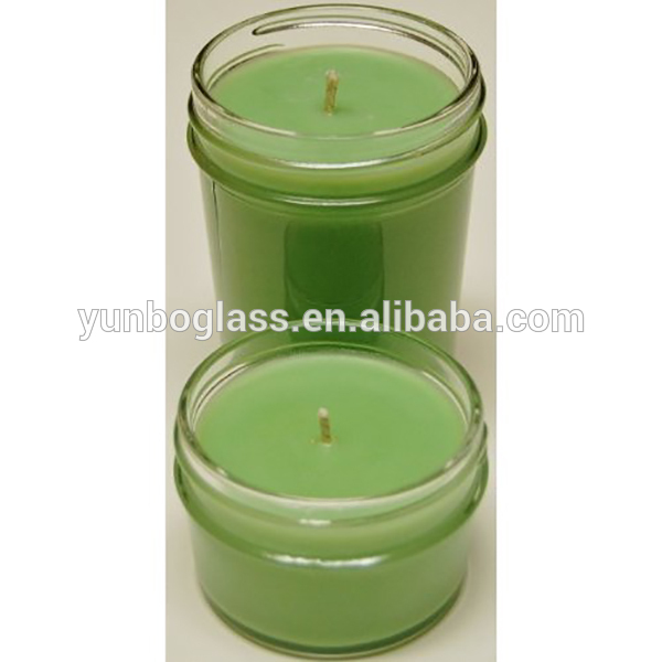 custom logo amber wholesale candle vessel jars with lid