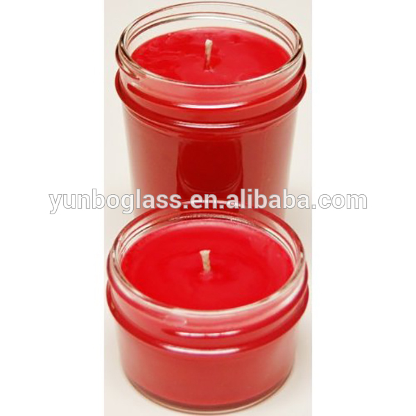 custom logo amber wholesale candle vessel jars with lid