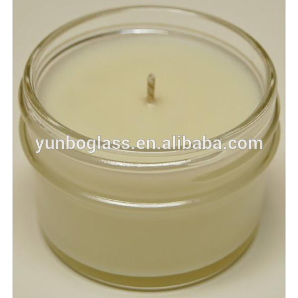 custom logo amber wholesale candle vessel jars with lid
