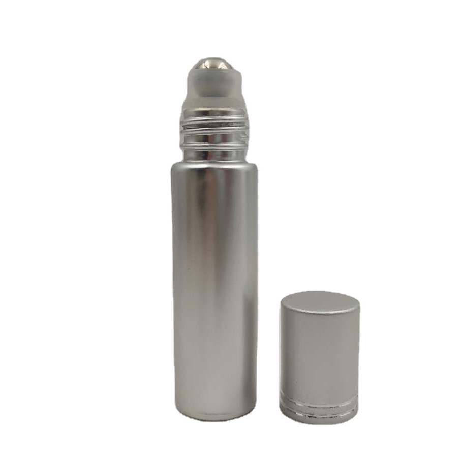 custom logo color high quality 10ml roll on glass bottle with roller ball