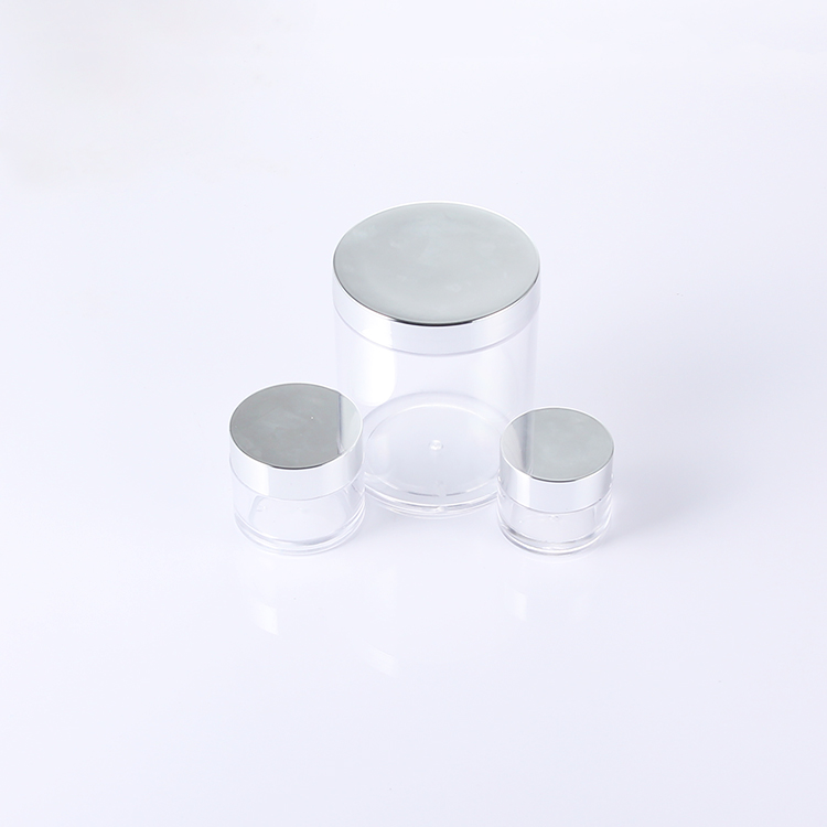 custom logo eco friendly cosmetic containers cream jar with gold and sliver cap