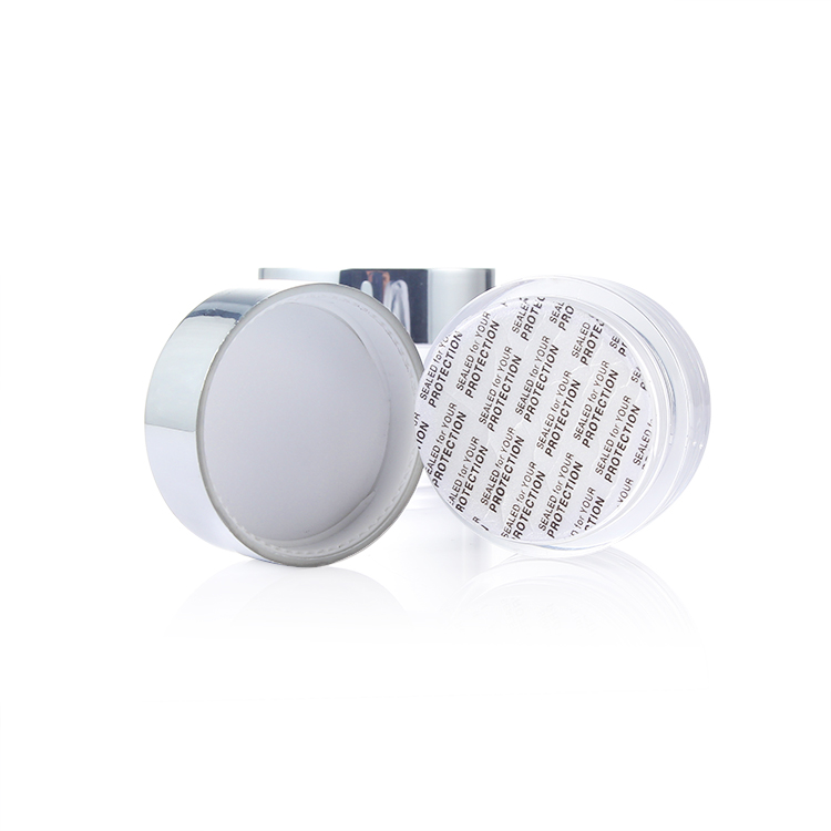 custom logo eco friendly cosmetic containers cream jar with gold and sliver cap