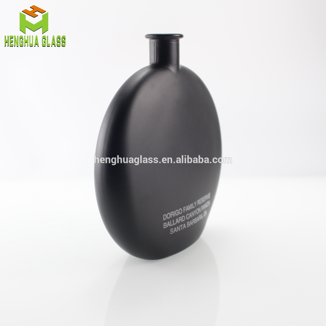 custom logo round shape 500ml 50cl matt black glass olive oil bottle for cooking oil glass bottles with cork