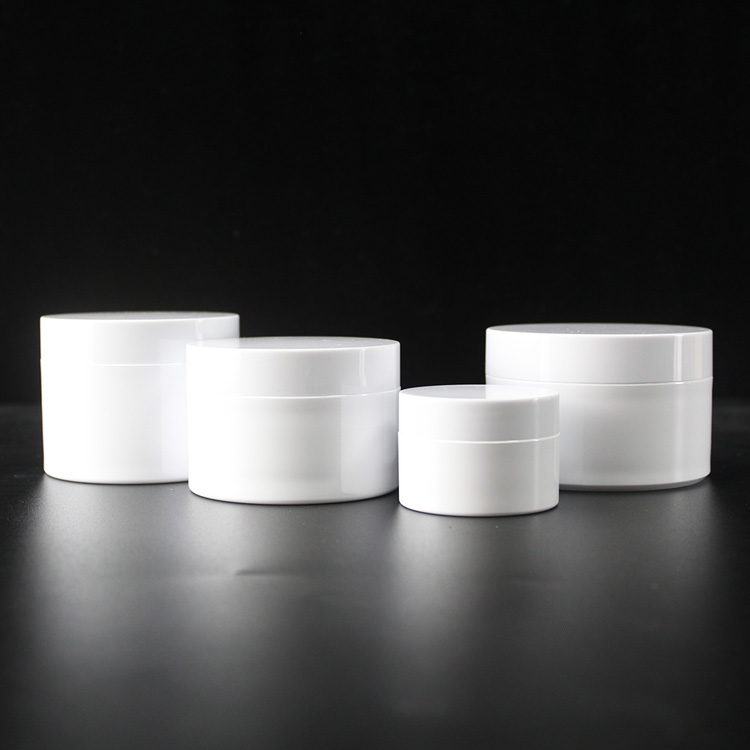 custom luxury empty 100ml 120ml 150ml matte white plastic cosmetic cream lotion container cream bottle jar