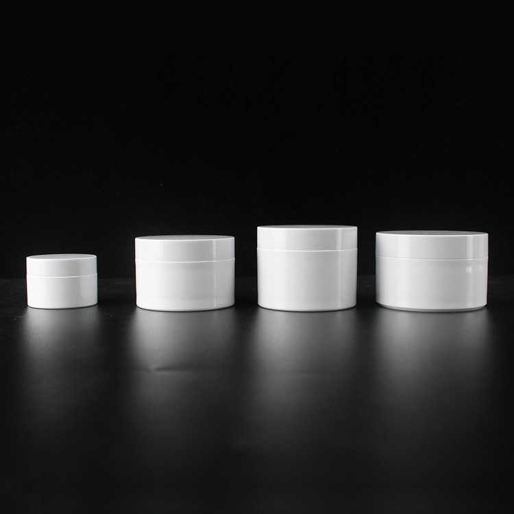 custom luxury empty 100ml 120ml 150ml matte white plastic cosmetic cream lotion container cream bottle jar