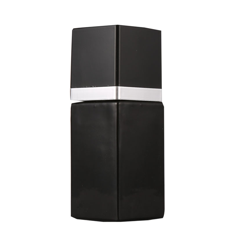custom made 5g 10ml matte black square empty uv gel nail polish bottle