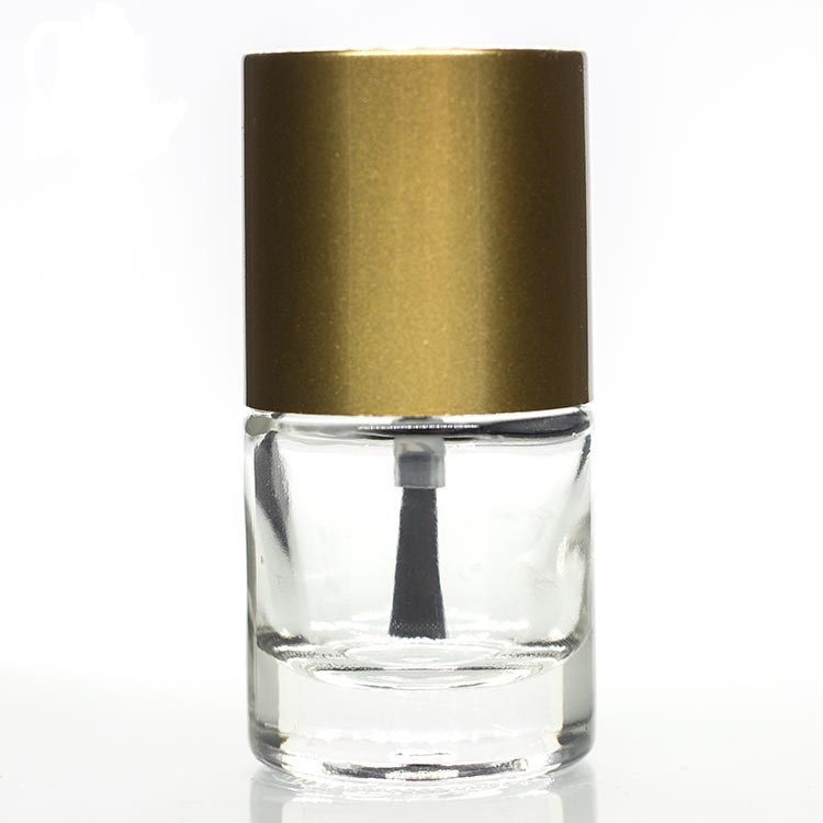 custom made 5ml-15ml cylinder glass uv gel empty nail polish bottle with brush