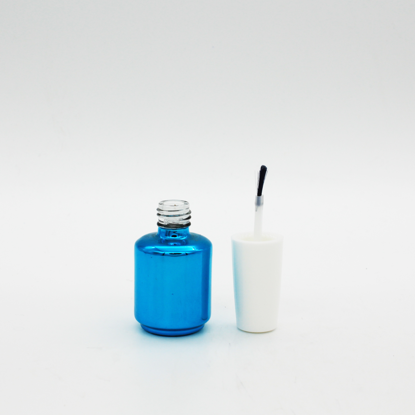 custom made 5ml-15ml cylinder glass uv gel empty nail polish bottle with brush