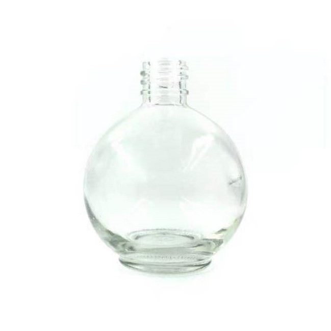 custom made 80ml cylinder glass uv gel empty nail polish bottle with brush