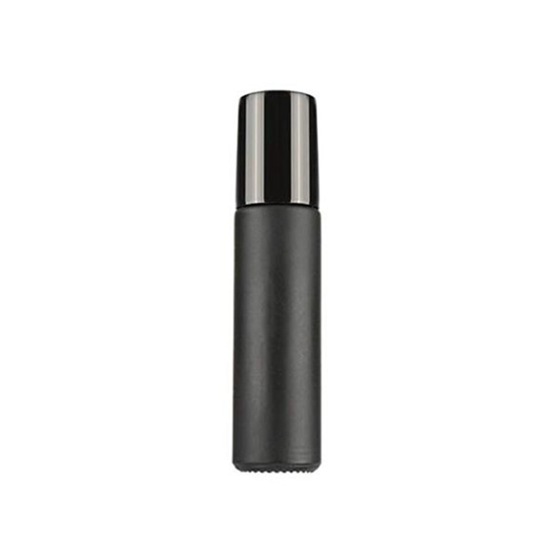 custom-made color Matte Black 10 ml Glass roller ball glass Bottles with Stainless Steel Roller Balls