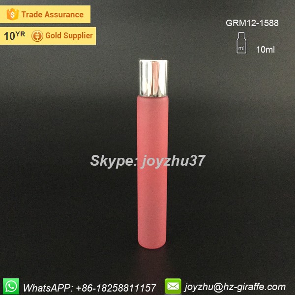 custom made empty perfume clear glass roll on bottle