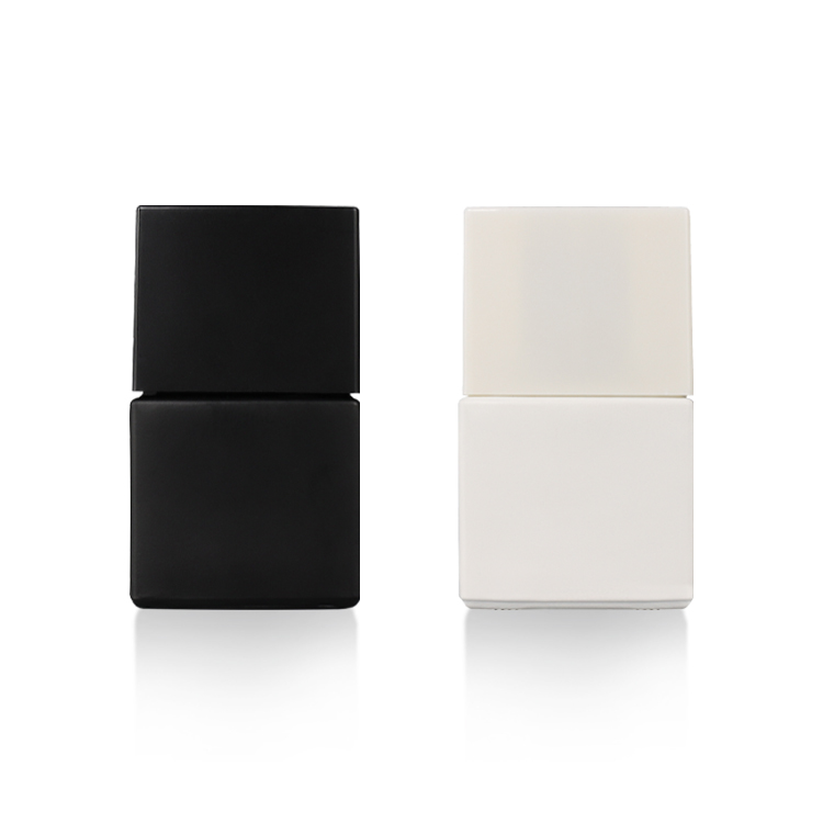 custom made empty uv gel inflatable nail polish bottle  white square