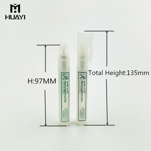 custom made screen printing 5ml 8ml 10ml cosmetic packaging refillable empty plastic perfume pen spray bottle