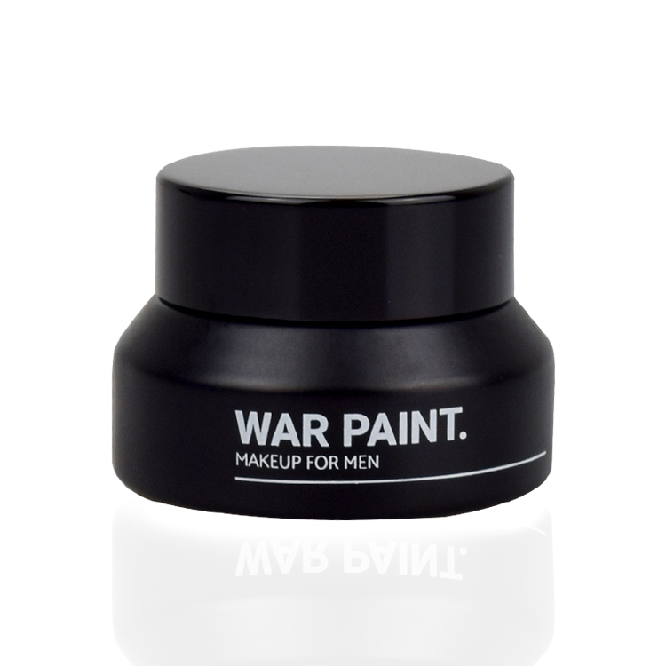 custom matte black 0.5 oz glass cosmetic jar 15g cosmetic jars cream usage with airtight black lid