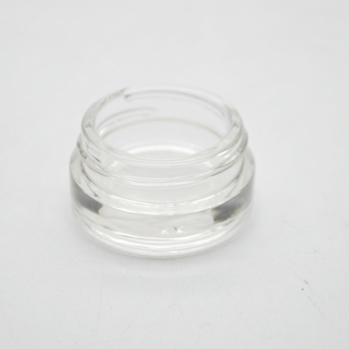 custom mini cosmetic container portable 10ml concentrate jar eye cream glass jar with screw cap