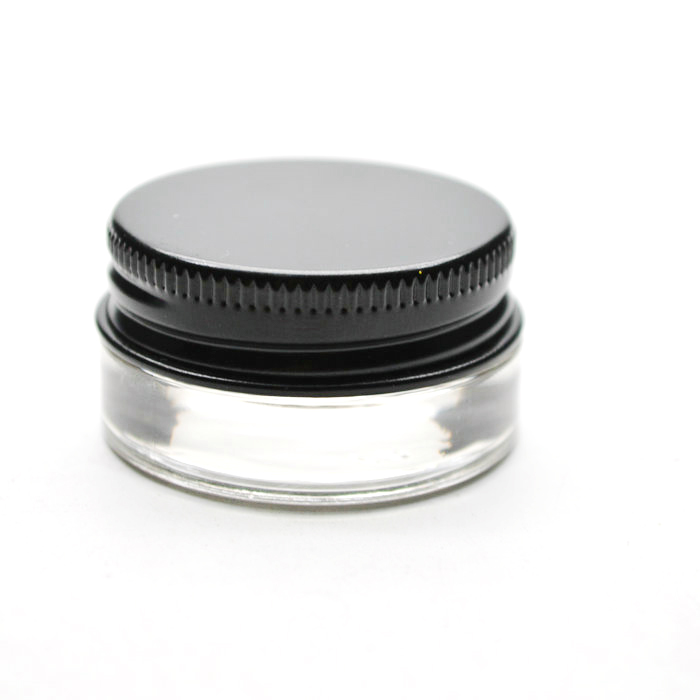 custom mini cosmetic container portable 10ml concentrate jar eye cream glass jar with screw cap