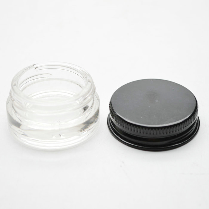 custom mini cosmetic container portable 10ml concentrate jar eye cream glass jar with screw cap
