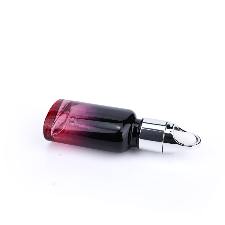 custom pink black gradient massage oil applicator bottles fragrance body oil bottle glass dropper bottle