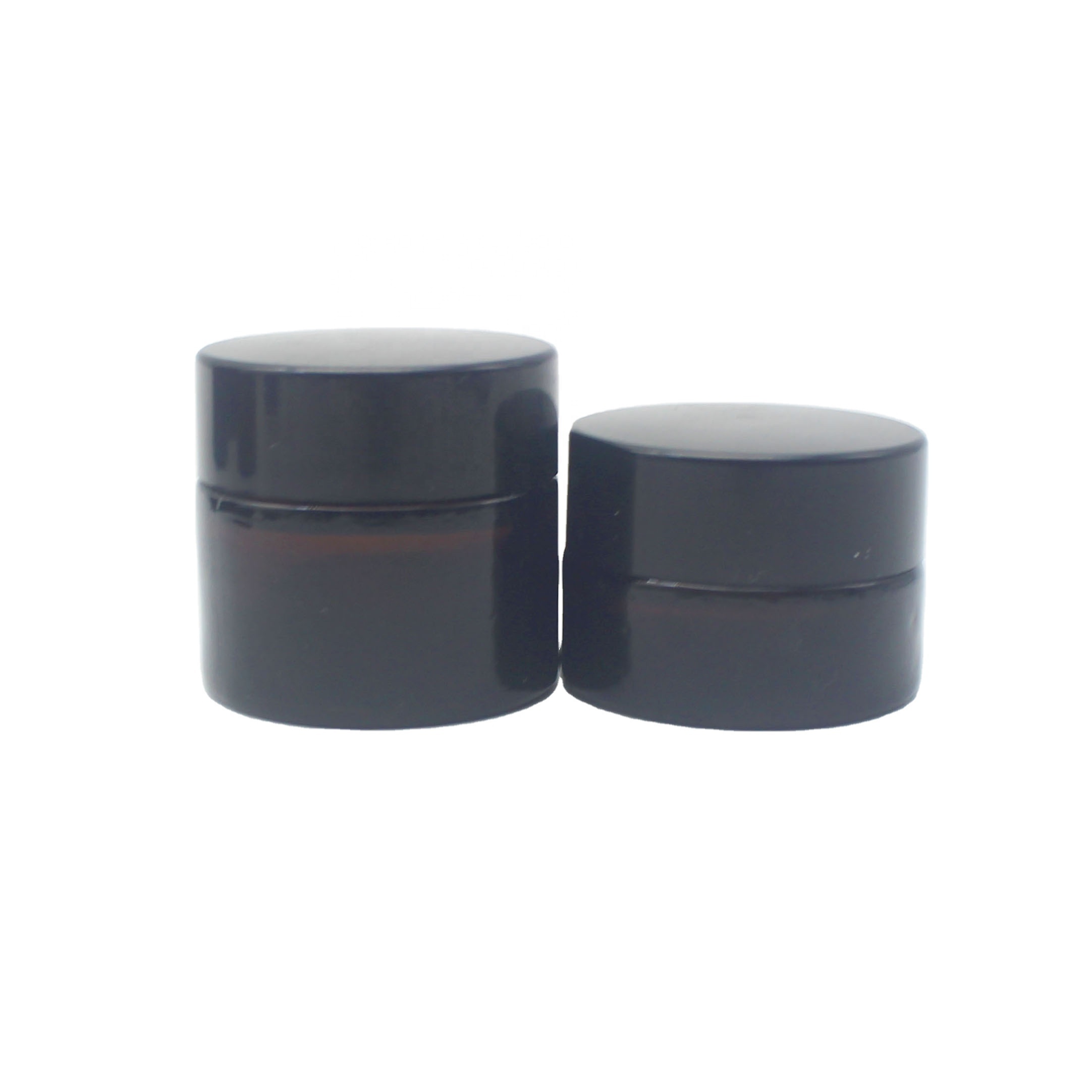 custom print amber honey candle cosmetic cream packaging jar luxury glass cream jar GCJ-041