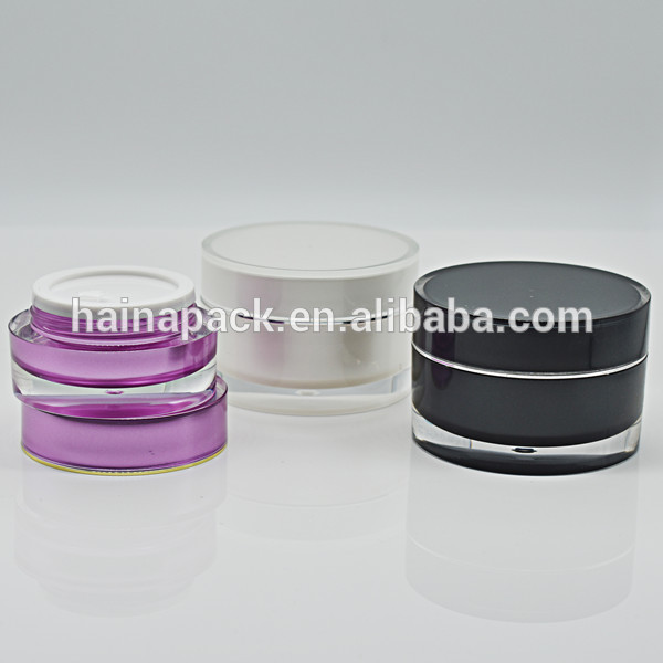 custom private labels cosmetic jar shiny color body cream jar 250ml jar 15g 30g 50g