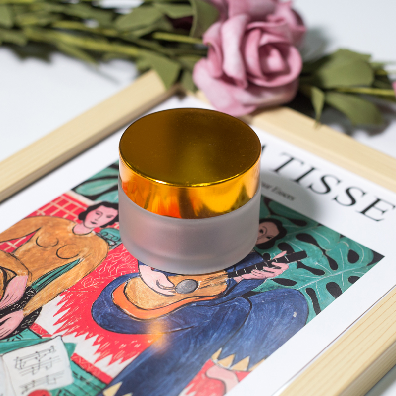 custom private lable skincare eye cream usege frost glass bottle for cosmetics
