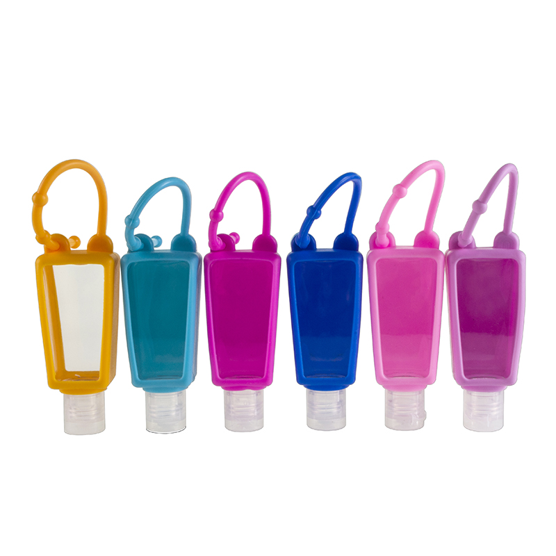 custom round 30ml hand sanitizer silicone holder silicone hand sanitizer holder