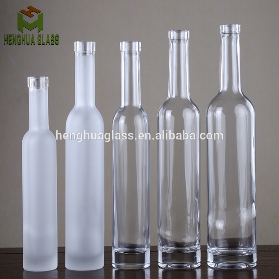 custom shape 700ml 750ml Crystal glass bottle for vodka spirits gin liquor rum