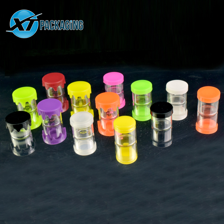 custom small clear 6ml round glass jar with silicone drippy press cap jars packaging containers concentrate