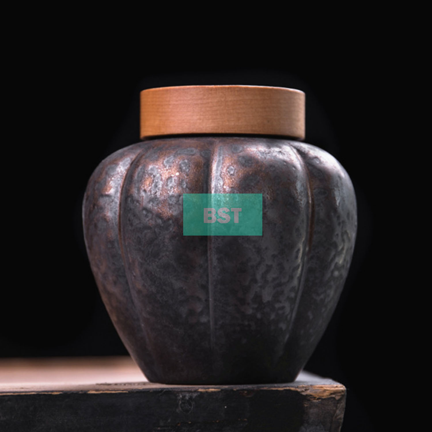 custom special metallic feel ceramic canister set storage container