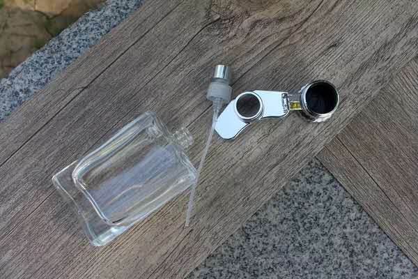 custom square empty 30ml/50ml/100ml refillable perfume bottles clear luxury glass perfume spray bottle