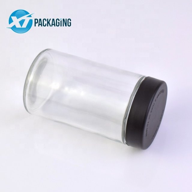 custom storage glass jar wax oil stash child proof container weed flower storage CBD oil concentrate glass jar