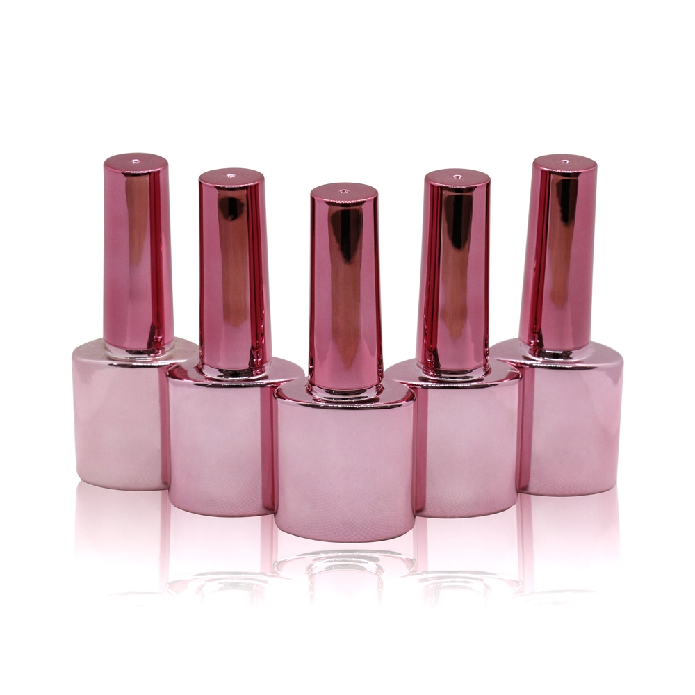 custom white 15ml nail polish empty glass bottle