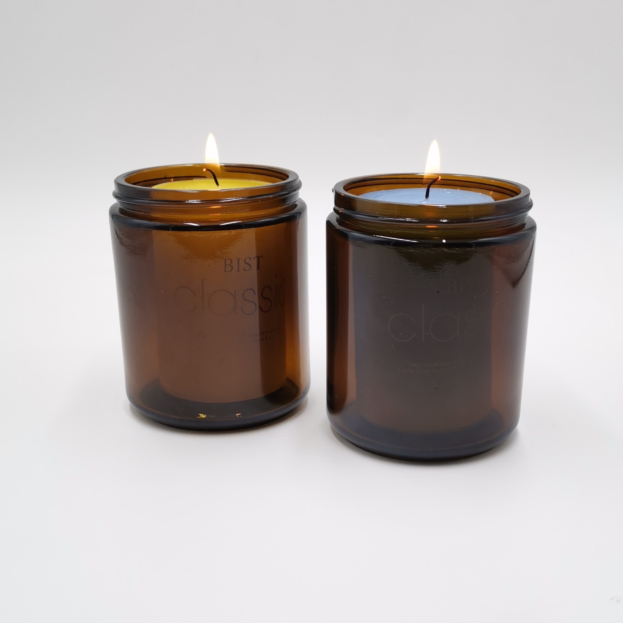 customised label empty scented candle aromatherapy amber candle jars in bulk with lid
