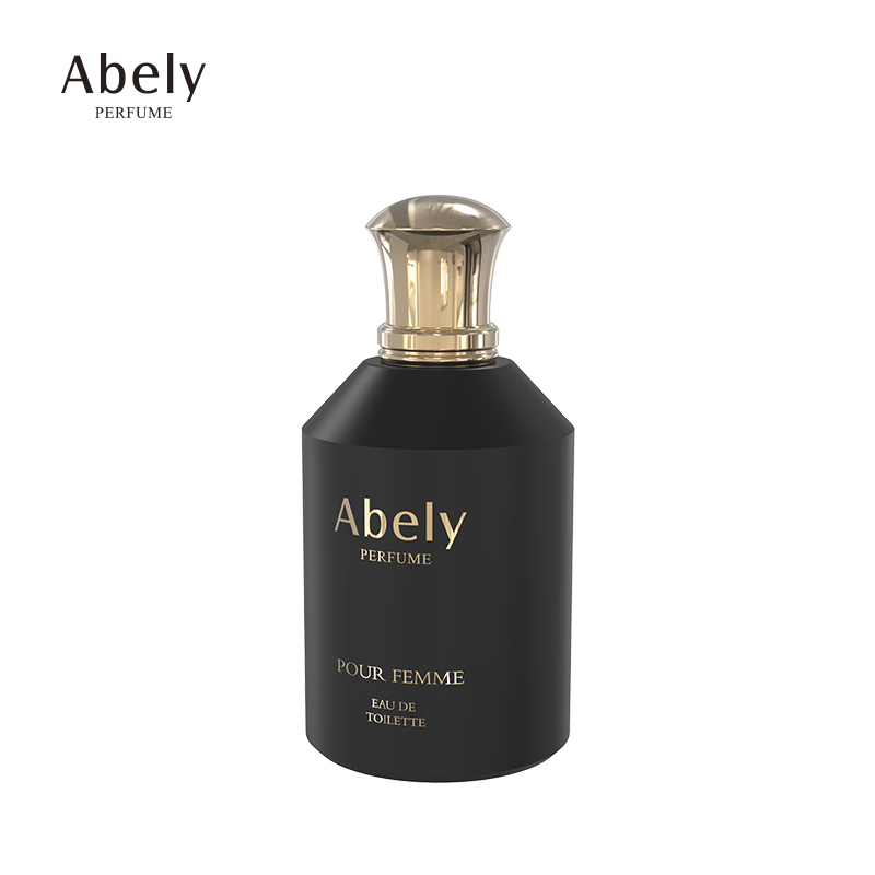 customised round glass empty perfume bottle cylinder empty bottles for perfumes 50ml glass