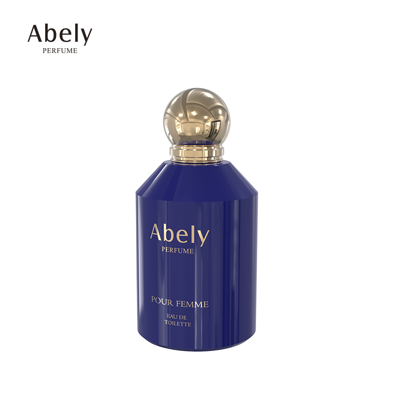 customised round glass empty perfume bottle cylinder empty bottles for perfumes 50ml glass