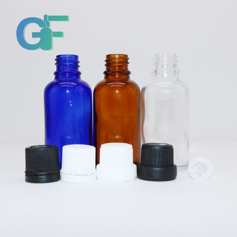 customizable 30ml 50ml Essential oil glass dropper amber bottle