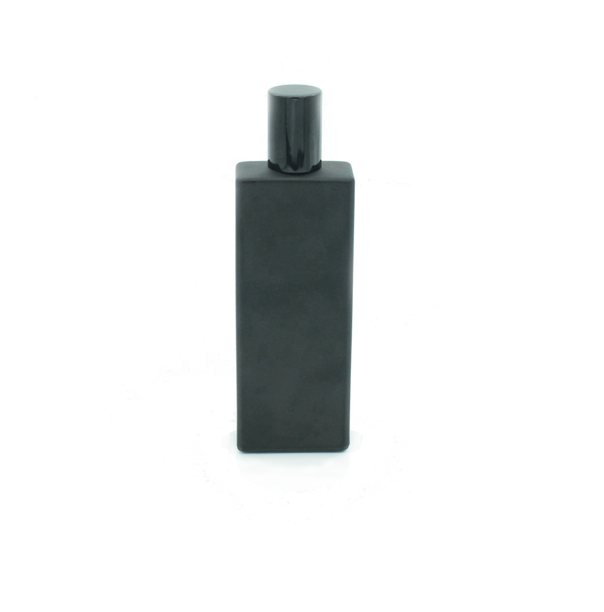 customizable high quality cosmetic empty matte black spray perfume glass bottle 50 ml