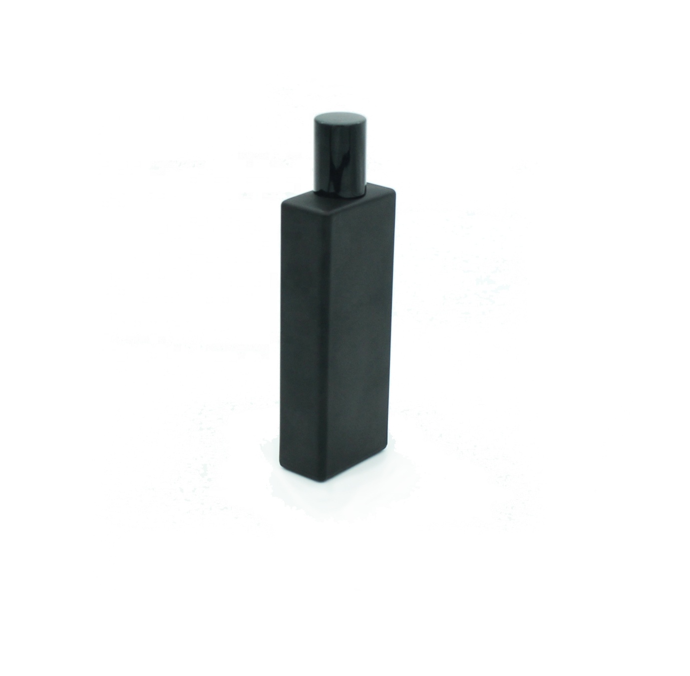 customizable high quality cosmetic empty matte black spray perfume glass bottle 50 ml