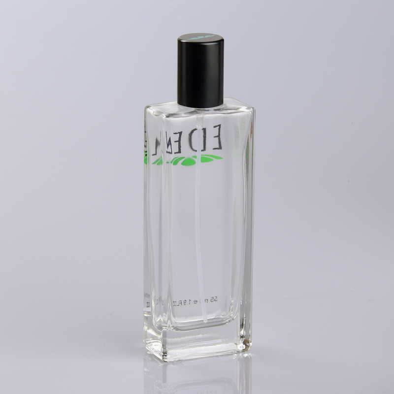 customizable high quality cosmetic empty matte black spray perfume glass bottle 50 ml