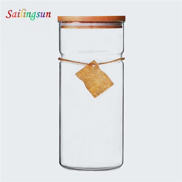 customization capacity handcraft candy noodle pyrex glass storage jar